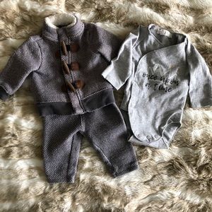 Newborn jacket, pants & onesie